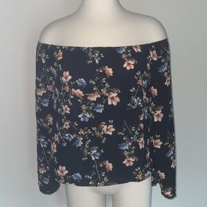 Off the shoulder floral top
